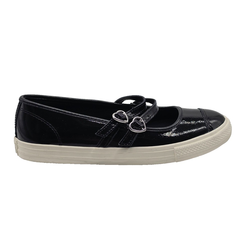 Converse Chuck Taylor All Star Dainty Mary Jane Womens 7.5 Black Patent A13654C